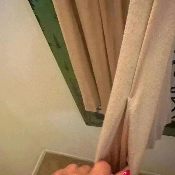 Vintage dress from Japan. Cotton/jersey with delicate ruching on bodice. - Picture 7 of 7